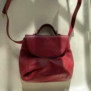 Vintage Red 90s Coach Bag